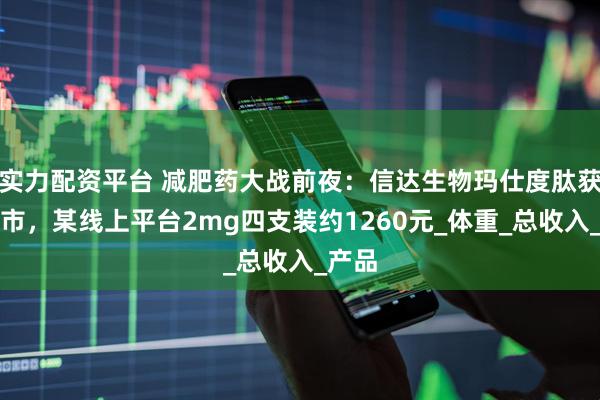 实力配资平台 减肥药大战前夜：信达生物玛仕度肽获批上市，某线上平台2mg四支装约1260元_体重_总收入_产品