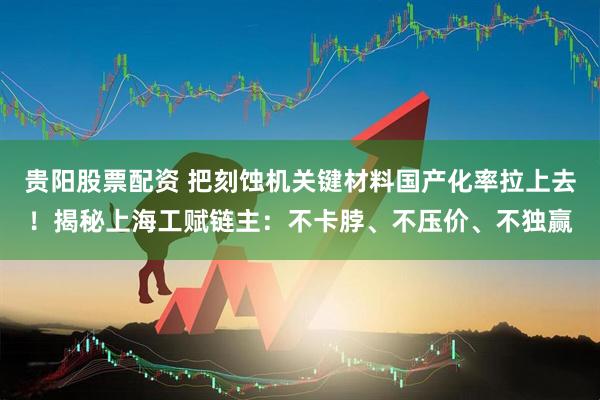 贵阳股票配资 把刻蚀机关键材料国产化率拉上去！揭秘上海工赋链主：不卡脖、不压价、不独赢